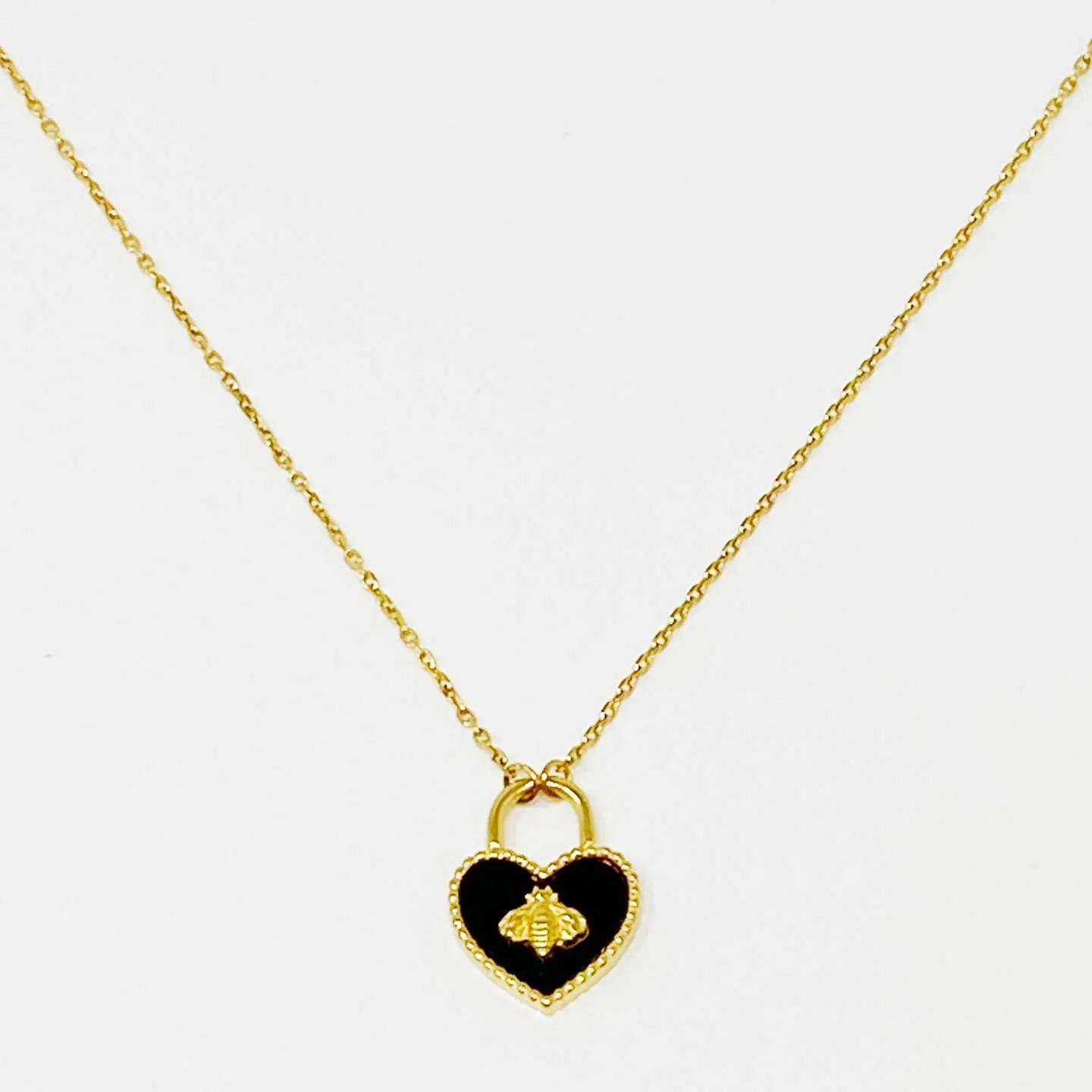 Bee Heart Necklace