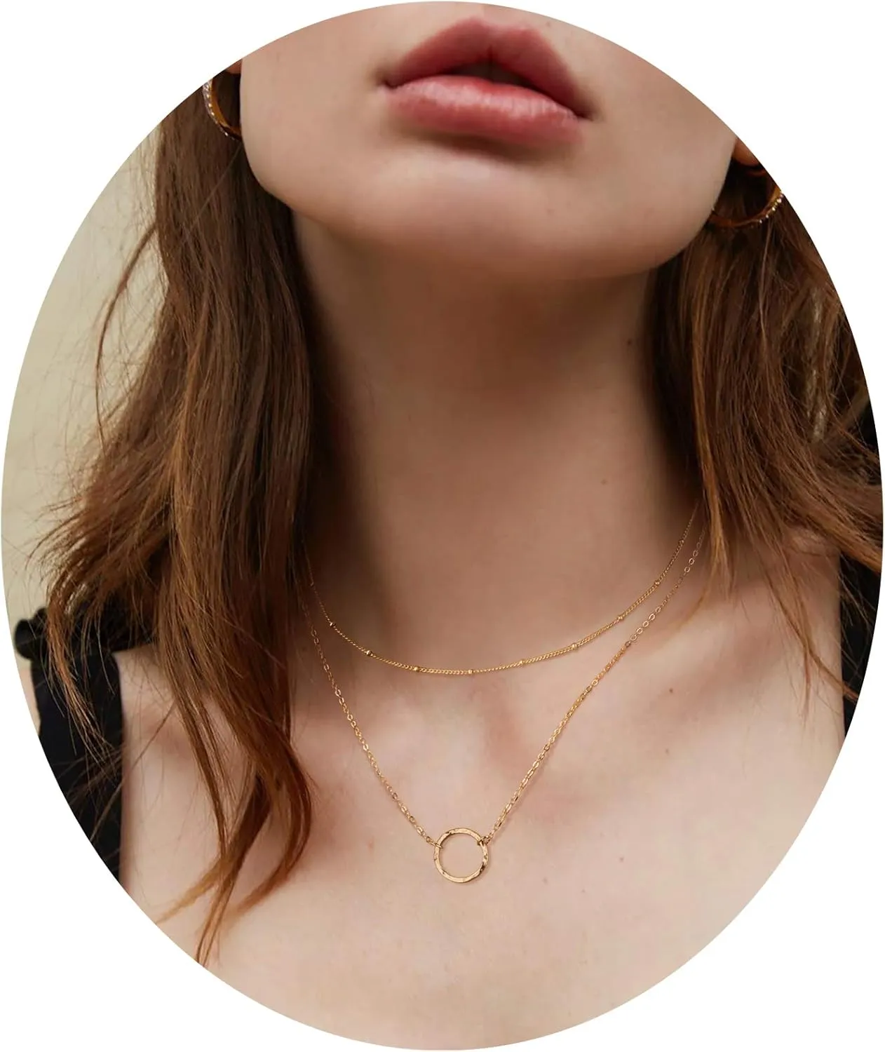 Bemoly Gold Necklace for Women 14K Gold Plated Toggle Chain Necklace Trendy Diamond-Cut Cuban Link Curb Chain Choker Necklaces Red Cubic Zirconia Necklace Jewelry for Women