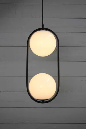 Bonnie Double Glass Ball Pendant Light