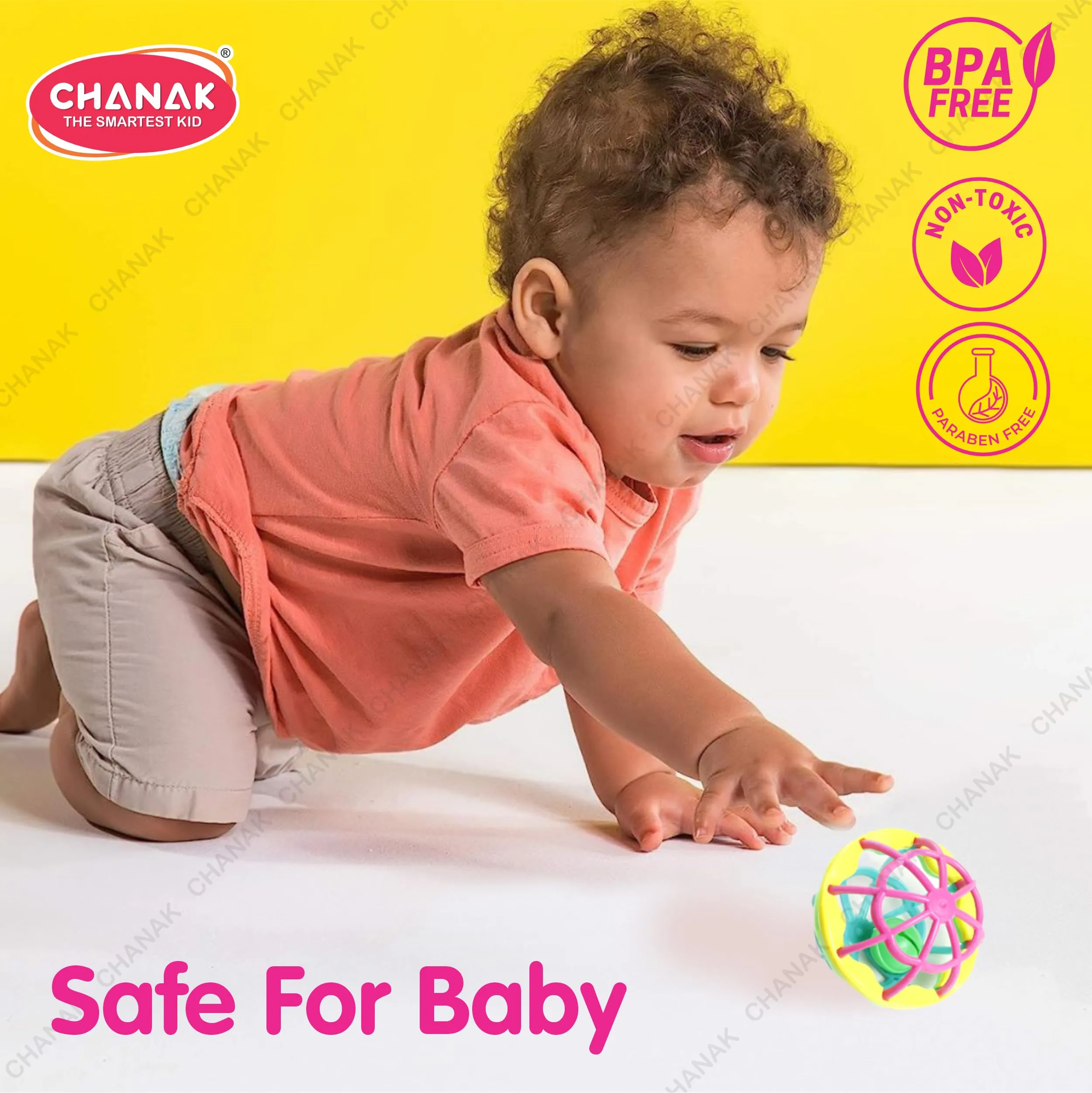 Chanak Baby Kinder Rattle Set for 0-6 Months Old Baby, Non-Toxic, 100% BPA Free, Infant Grab, Spin & Shake Rattles, Colorful Rattles with 8 Pcs, Early Educational Sensory Toy, BIS Approved