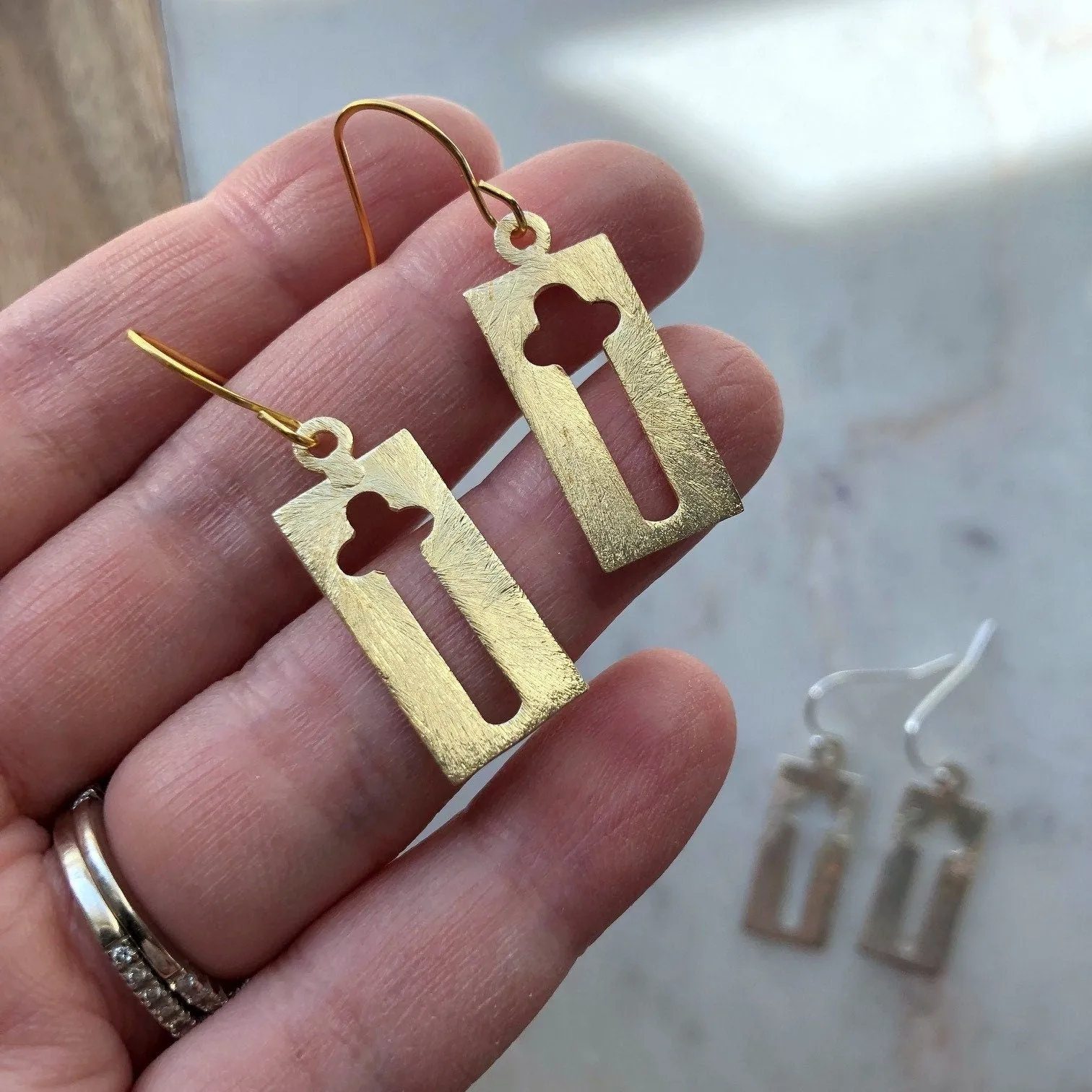Cross Earrings - Gold or Silver