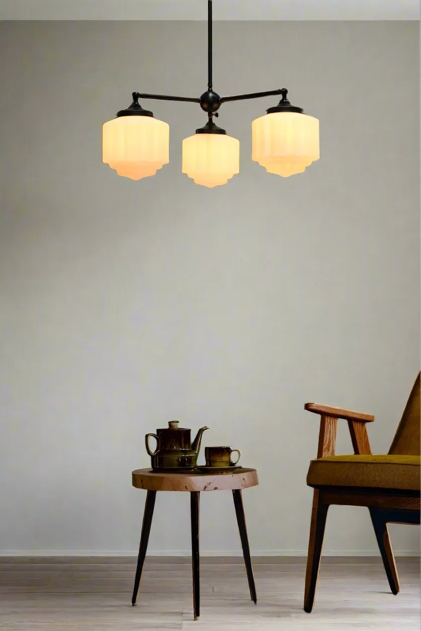 Deco Glass Chandelier