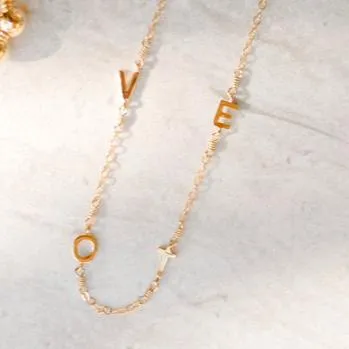 Floating VOTE Necklace