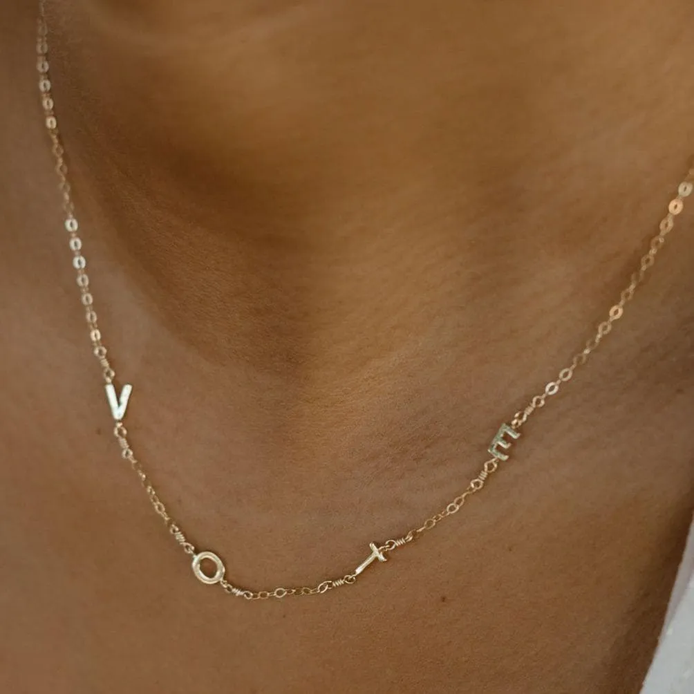 Floating VOTE Necklace