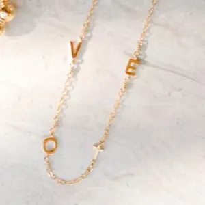 Floating VOTE Necklace