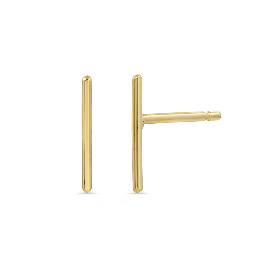 Gold line studs