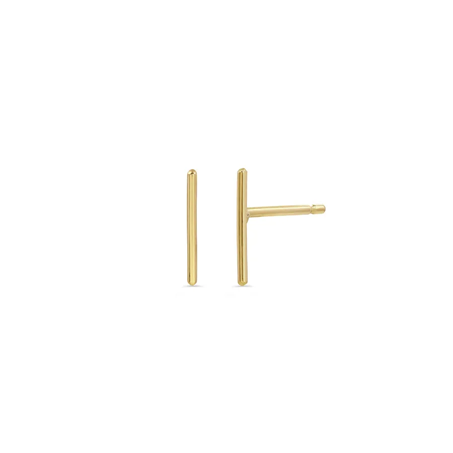 Gold line studs