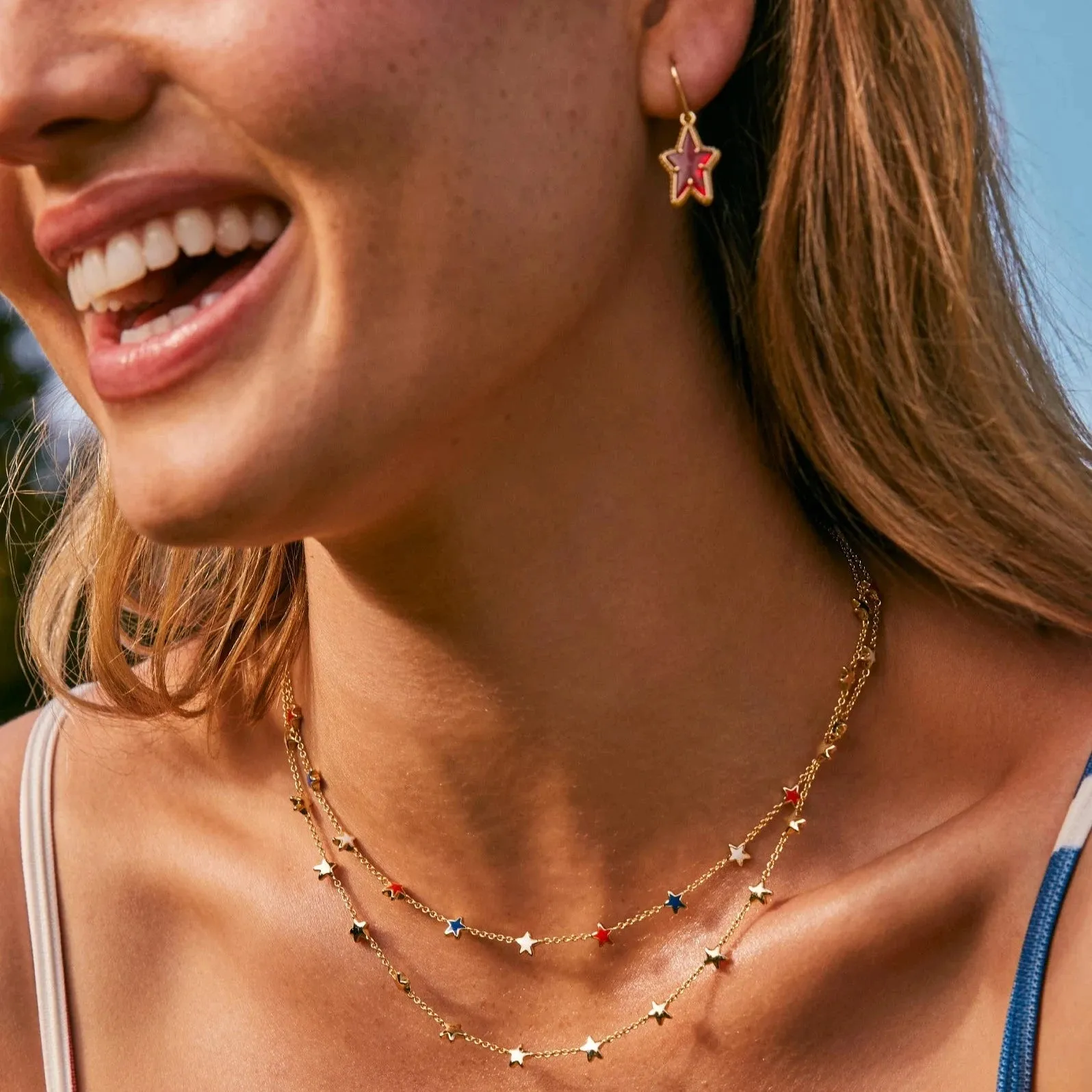 Kendra Scott | Sierra Gold Star Strand Necklace
