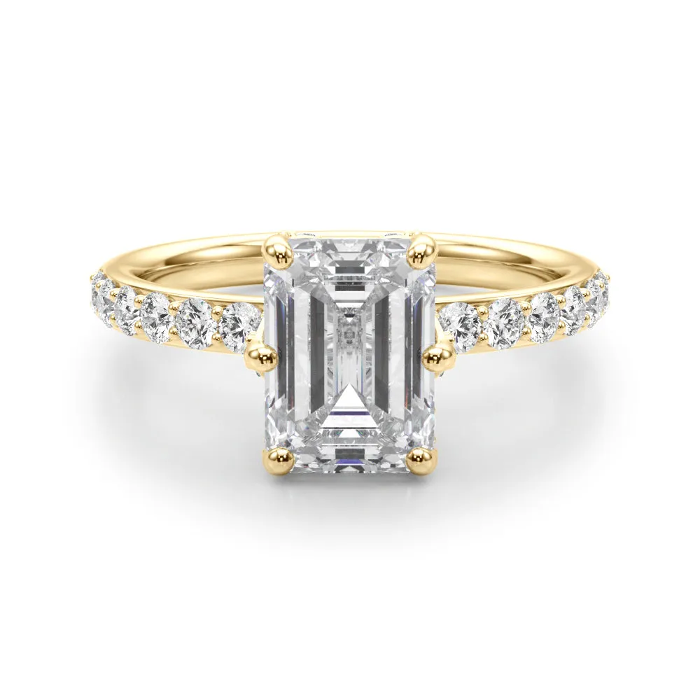 Ladies Sidestone Engagement Ring 51331