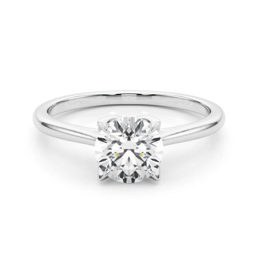 Ladies Solitaire Round Engagement Ring 85333
