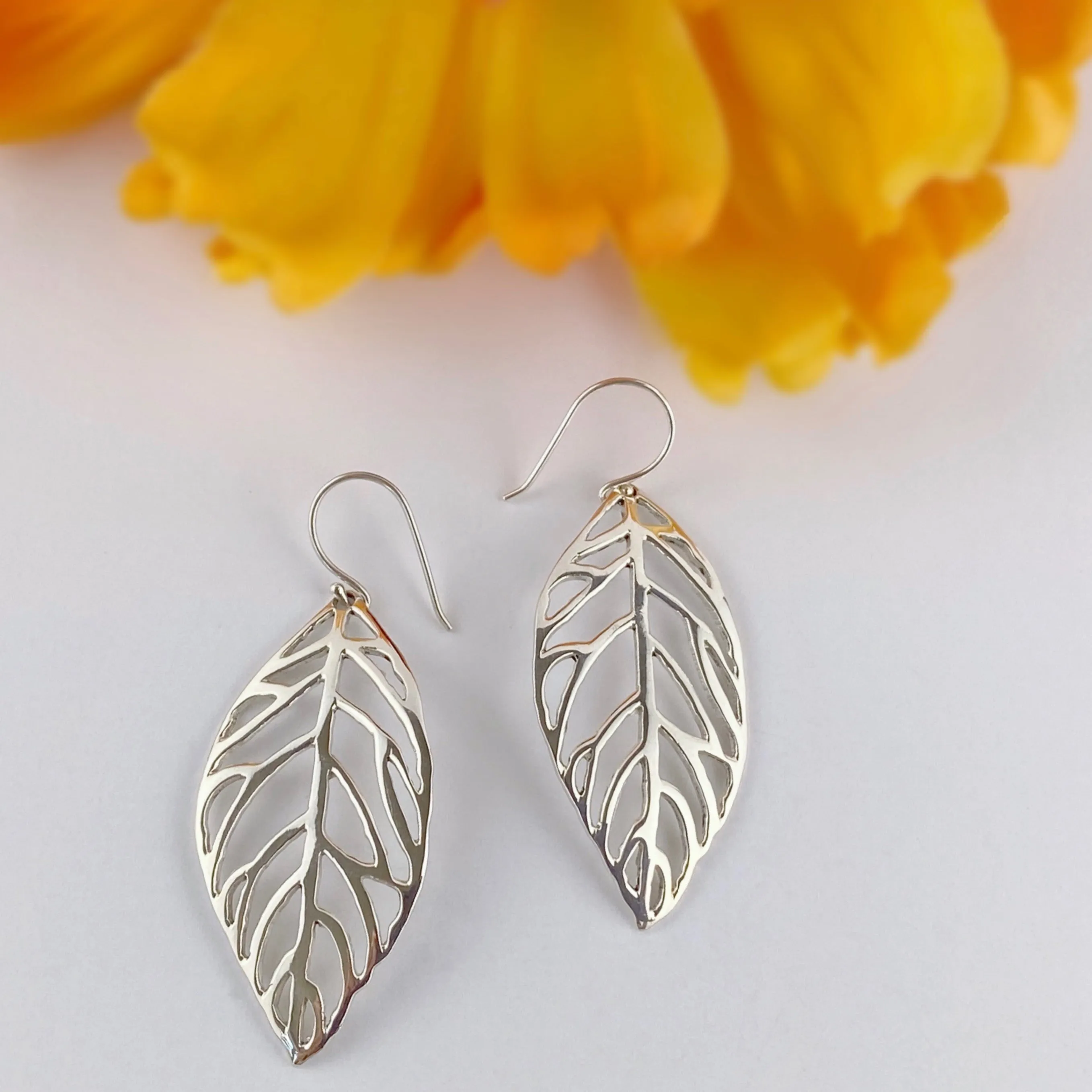 Large Leaf Earrings - VE421