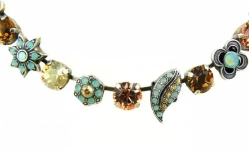 Mariana Handmade Swarovski Leaf 3076 Necklace 812 Opal