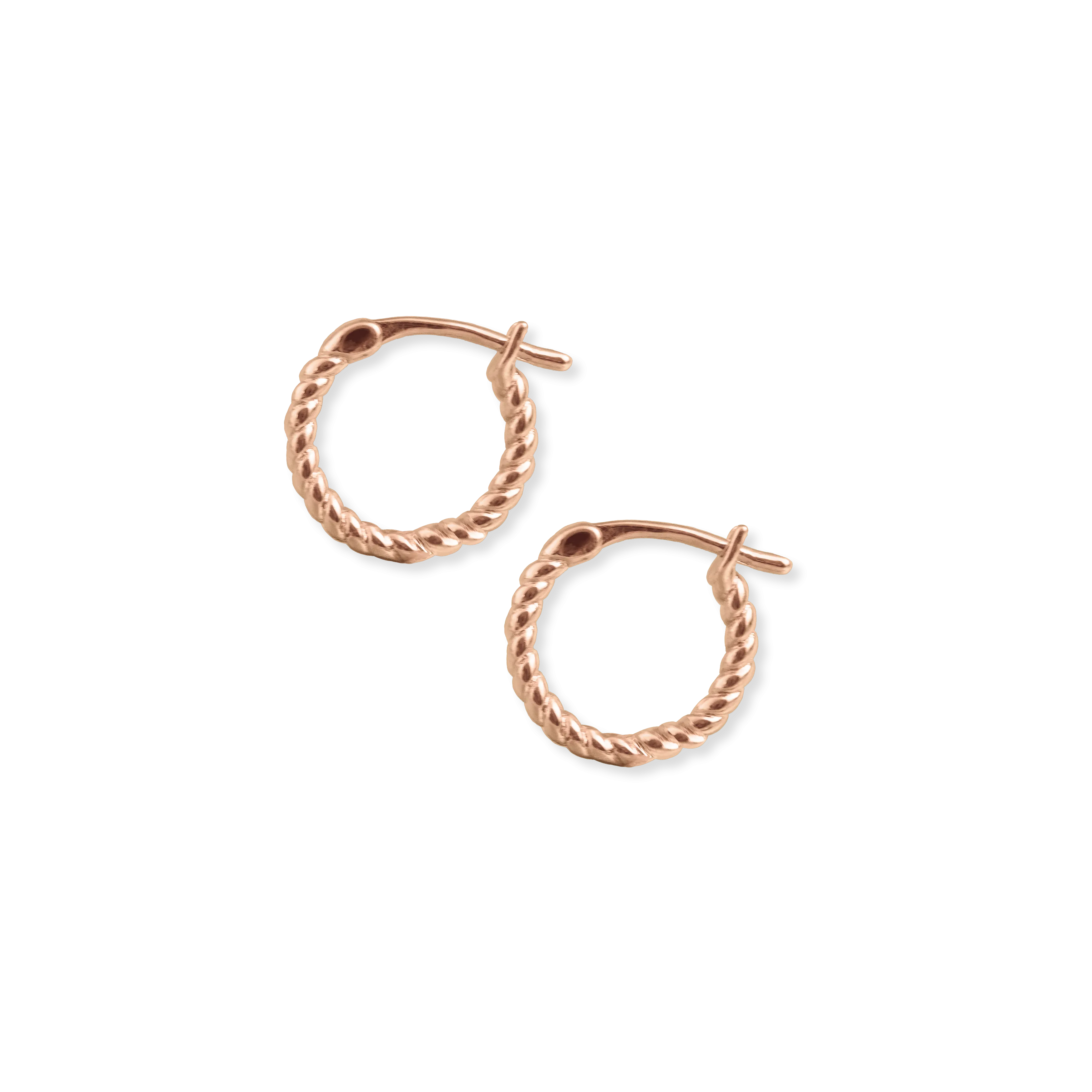 Mini Twisted Hoop Earrings