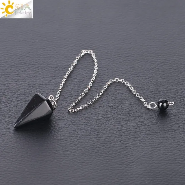 Natural Stone Reiki Healing Pendulum