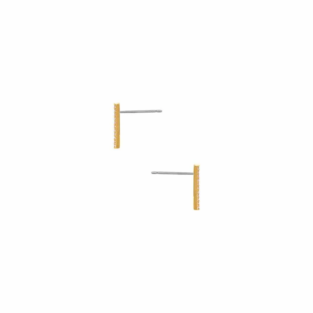 Pavé Crystal Bar Stud