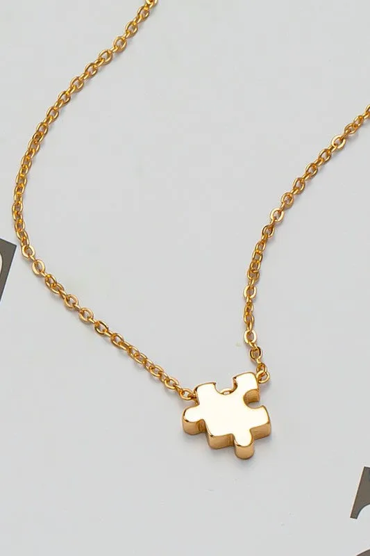 Puzzle Pendant Necklace
