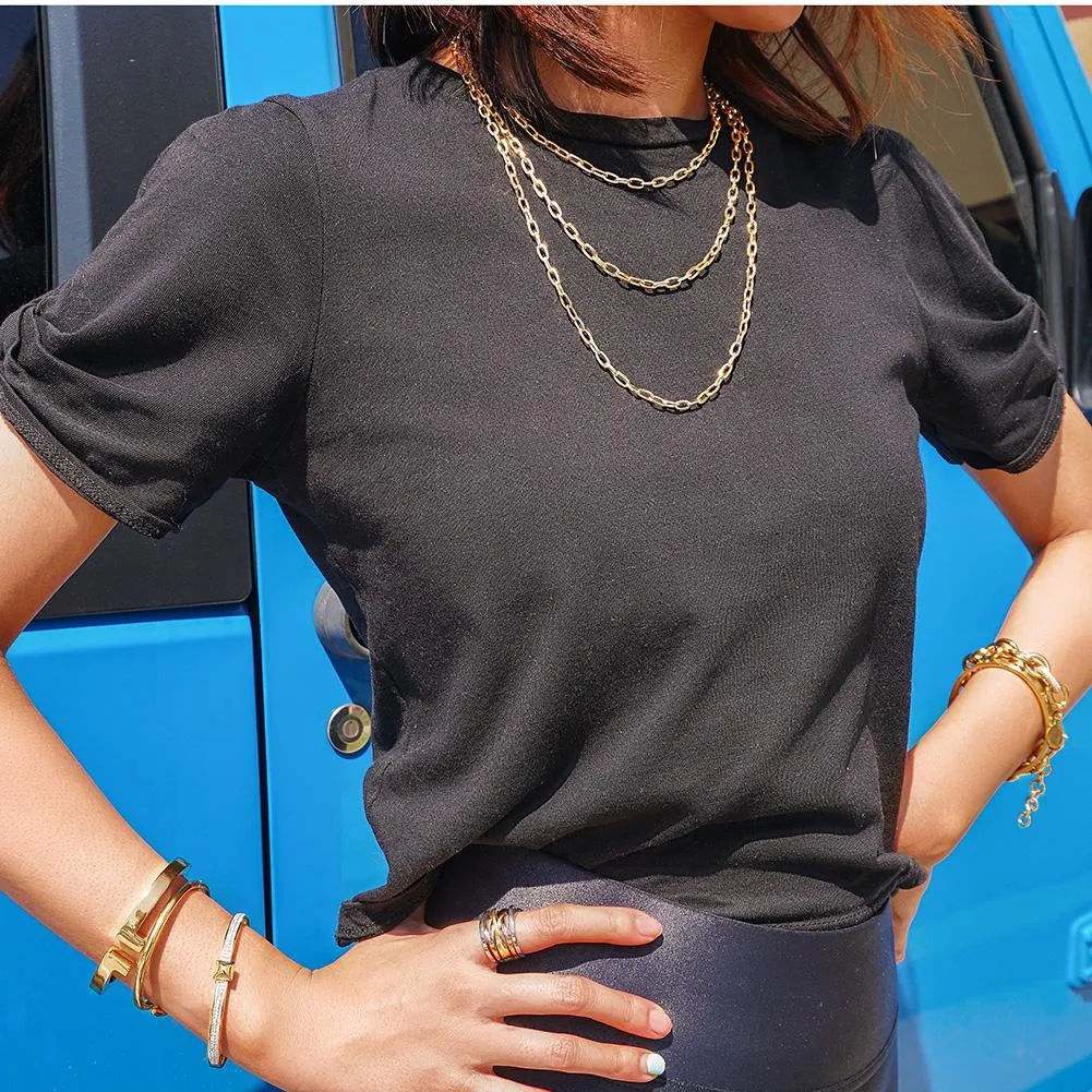 Radiant Chain Link Necklace  Timeless Elegance Redefined