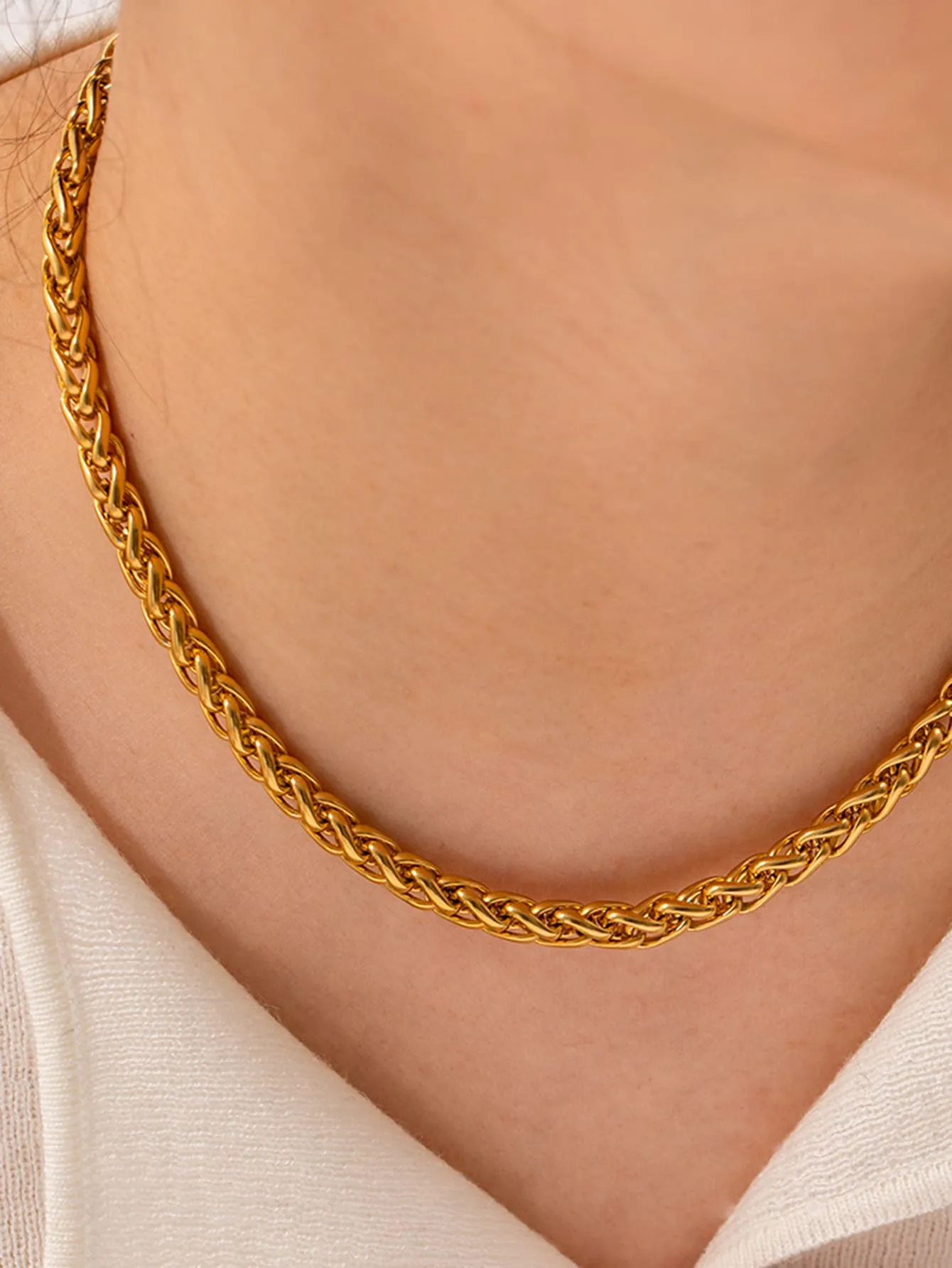 Textured Chain Necklace for Women Jewelry for Women Jewelry Gift Fashion