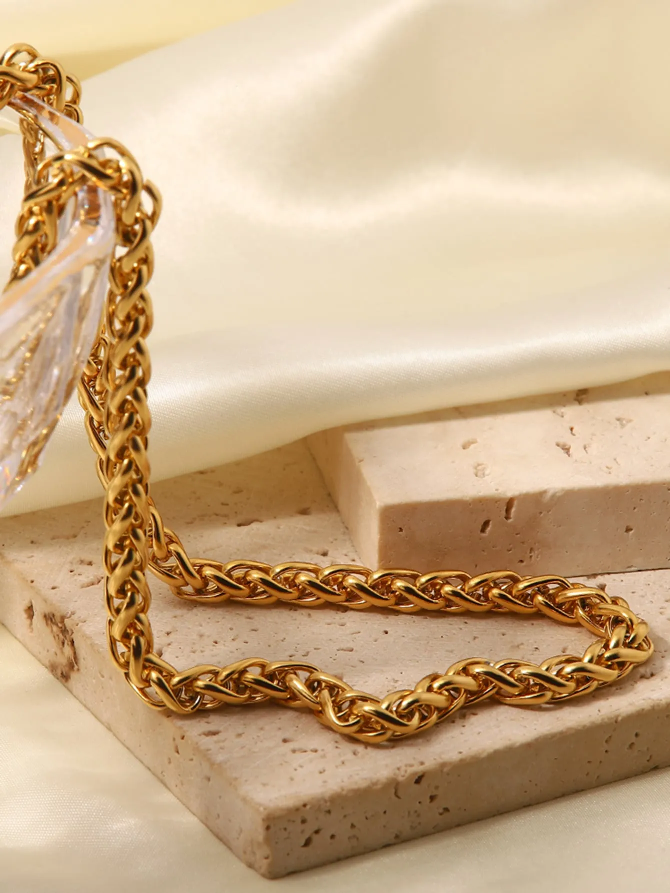 Textured Chain Necklace for Women Jewelry for Women Jewelry Gift Fashion