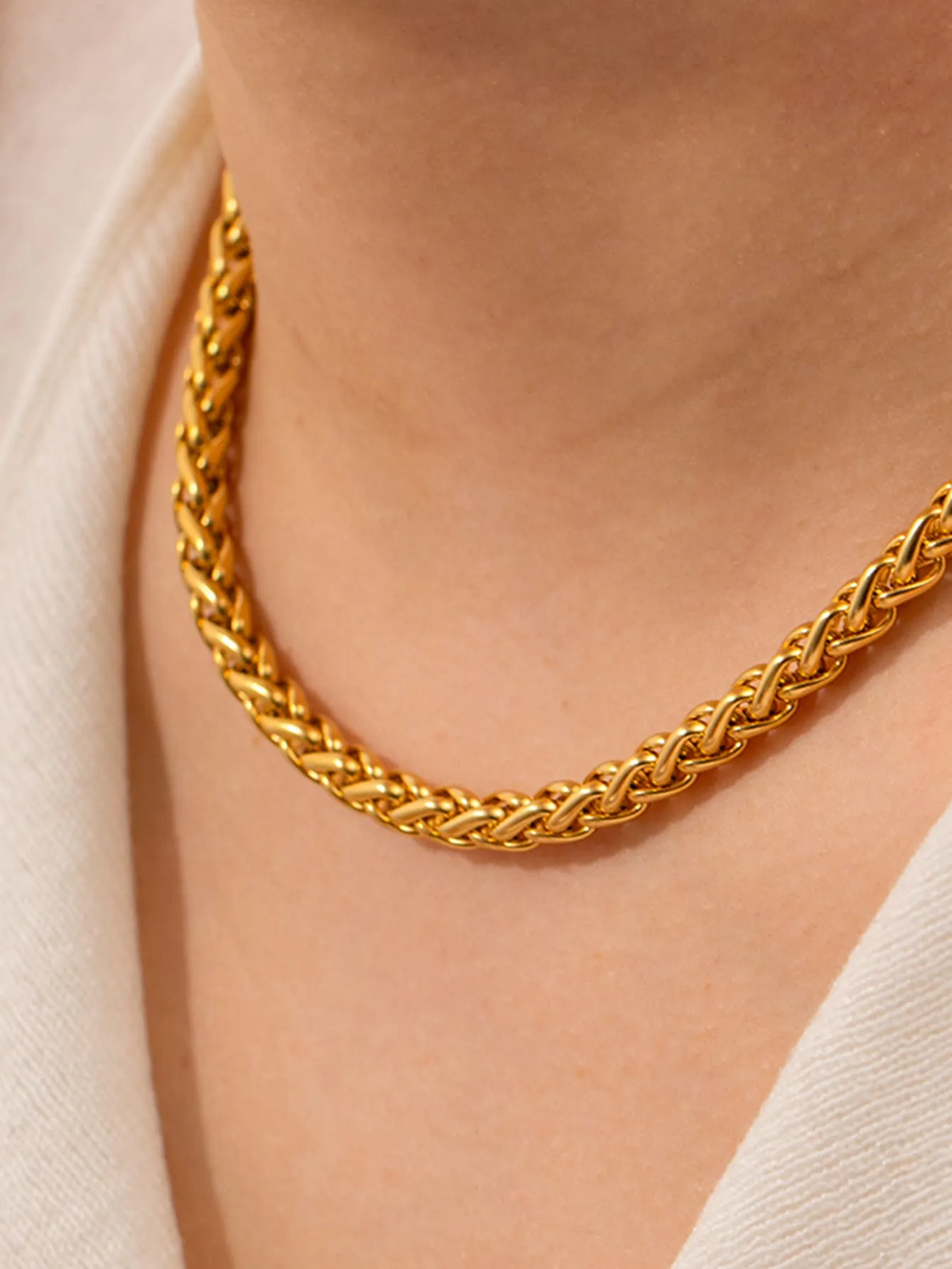 Textured Chain Necklace for Women Jewelry for Women Jewelry Gift Fashion